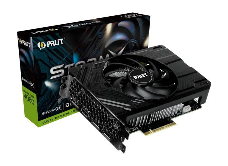 Palit GeForce RTX 4060 StormX 8GB GDDR6 – 128-bit, PCIe, HDMI, DisplayPort
