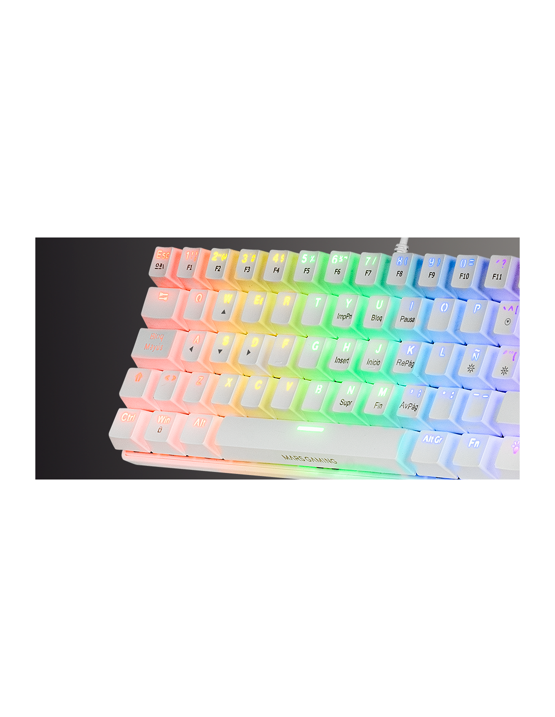 Tastiera Meccanica Gaming MK60 - Retroilluminata, Switch Meccanici e Design Compatto